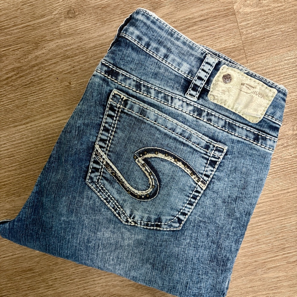 Silver Aiko Bootcut Jeans B3